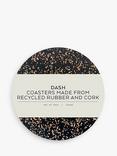 LIGA Dash Cork Round Coasters, Set of 4, Multi
