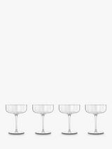 Luigi Bormioli Jazz Cocktail Coupe, Set of 4, 300ml, Clear