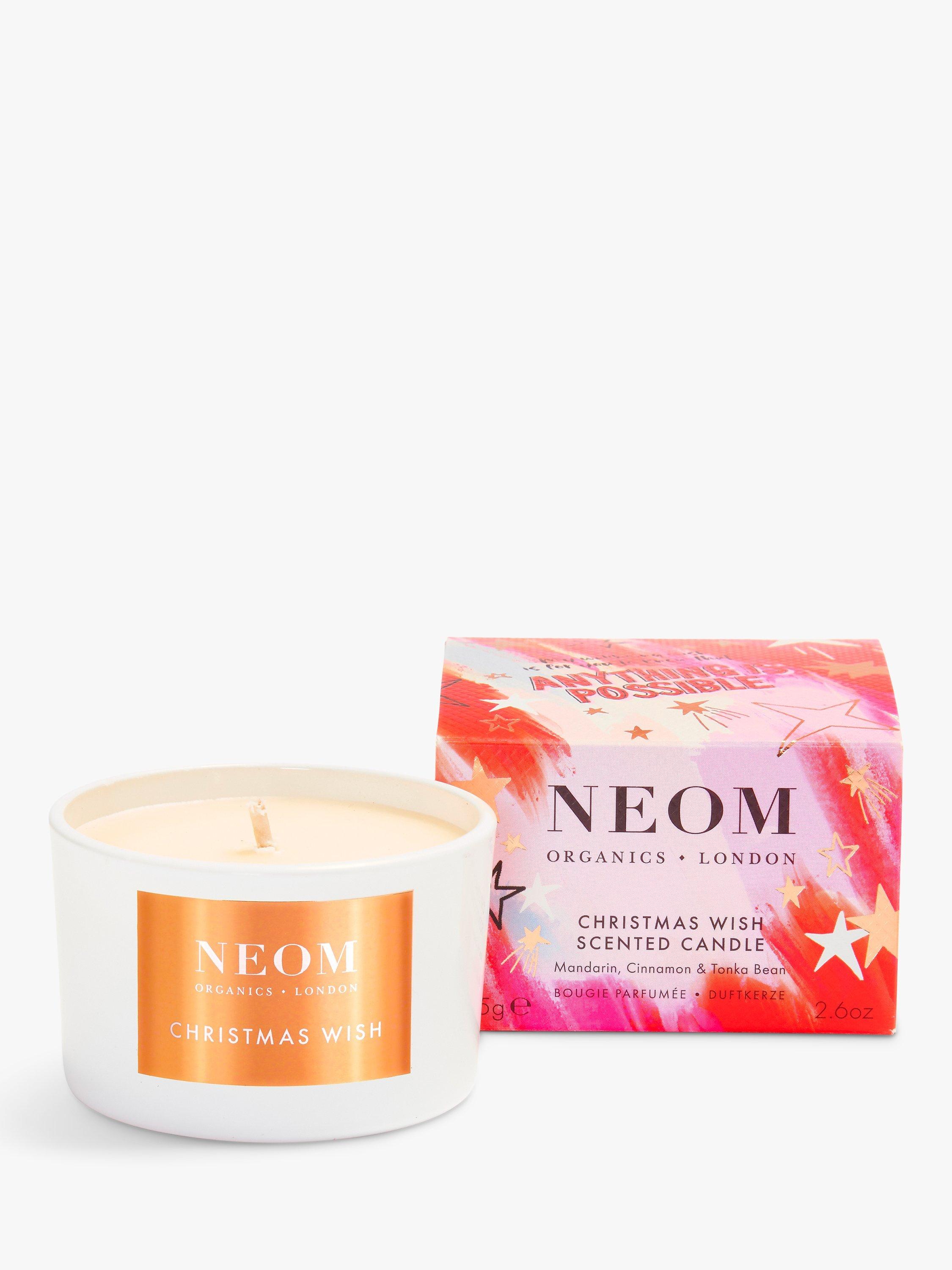 NEOM Wellbeing London Christmas Wish Travel Scented Candle, 75g