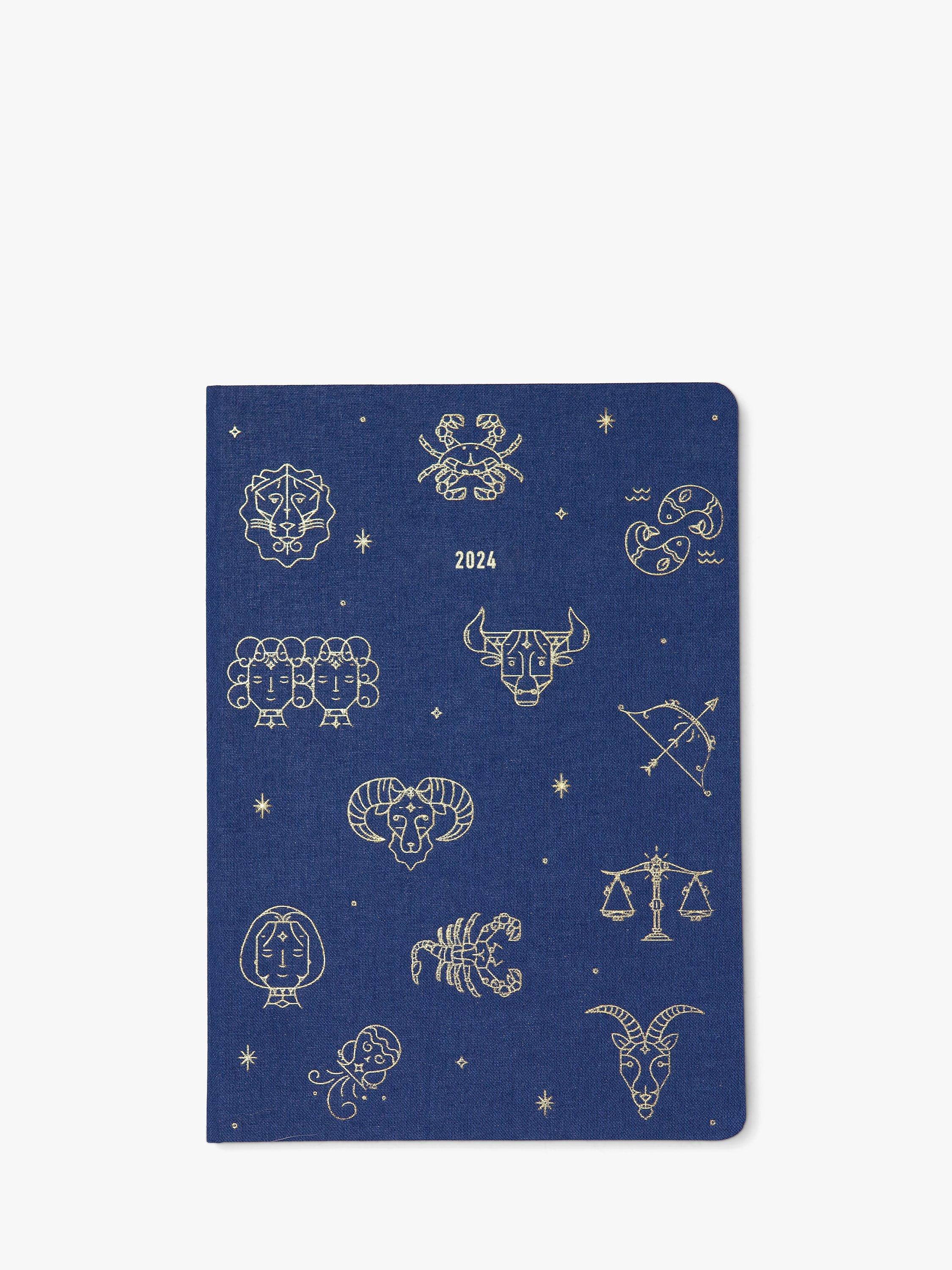 Letts A5 Zodiac 2024 Diary, Midnight Blue