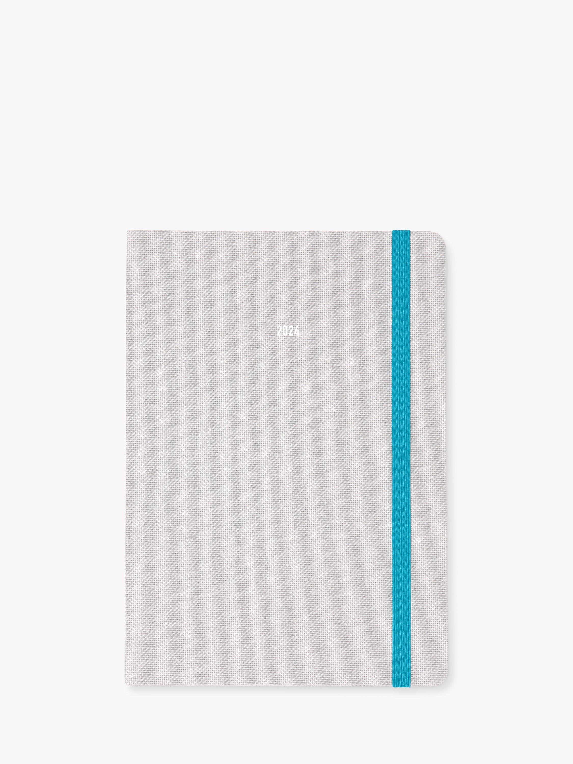 Letts A5 Raw Week to View 2024 Diary, Grey