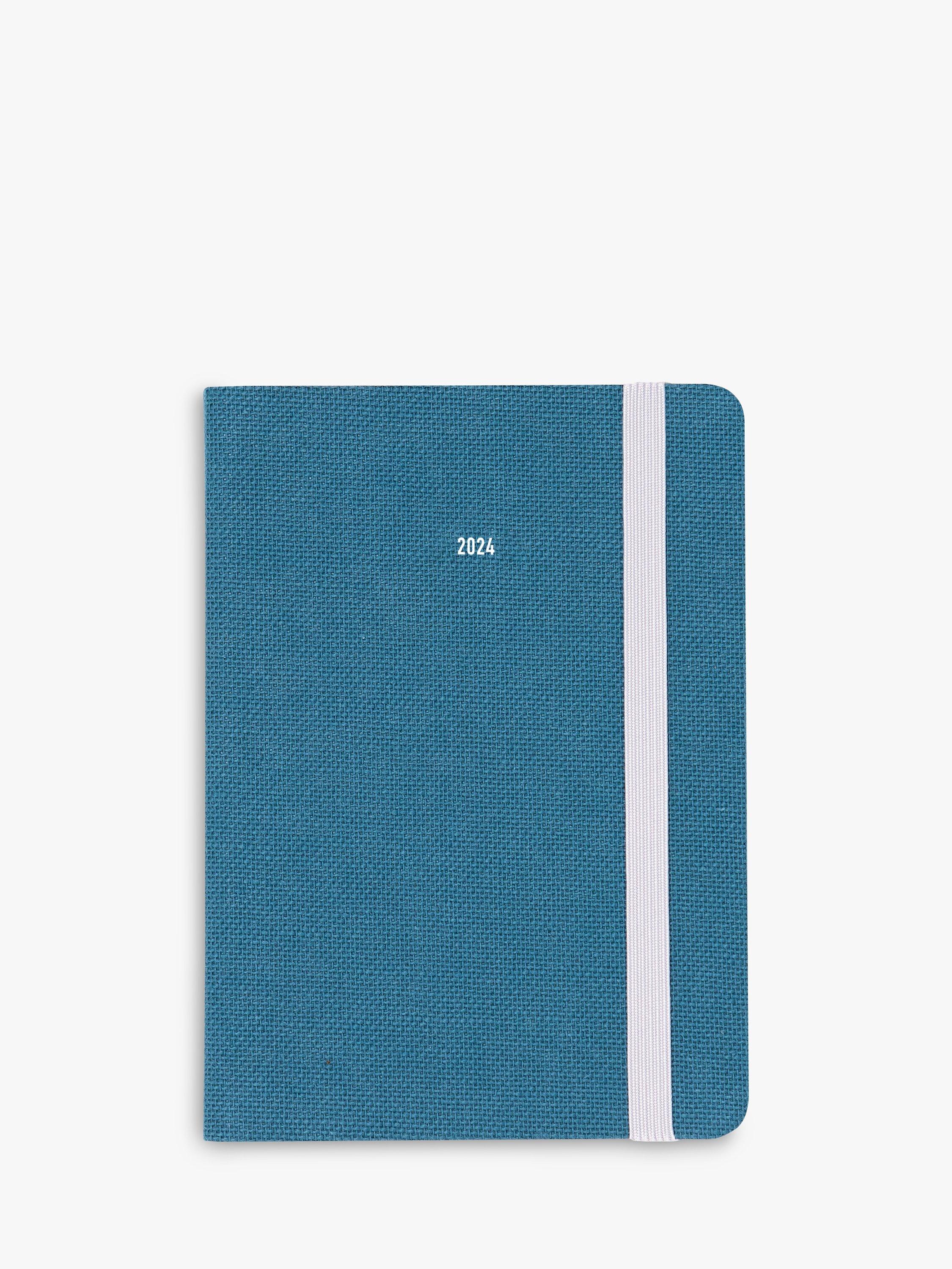 Letts A6 Raw Week to View 2024 Diary, Teal