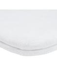 John Lewis Terry Cotton Fitted Baby Sheet, Pack of 2, White, White