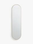 John Lewis Scandi Metal Lozenge Mirror, 122 x 30cm, Gold