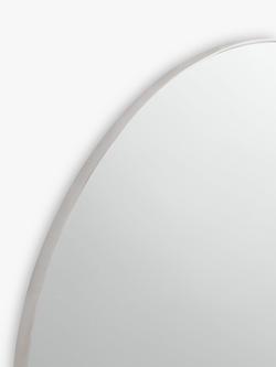 John Lewis Scandi Metal Overmantel Mirror, 76 x 102cm - view 2, Silver