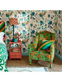 Harlequin x Sophie Robinson Wildflower Meadow Fabric - view 2, Carn/Aqua/Peridot