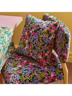 Harlequin x Sophie Robinson Wildflower Meadow Fabric - view 2, Emerald/Amethyst/ Spinel