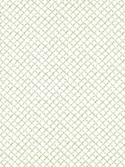 Harlequin x Sophie Robinson Daisy Trellis Fabric, Emerald/Pearl, Emerald/Pearl