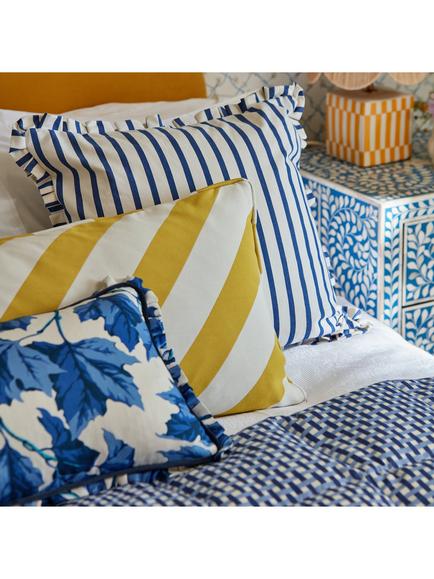 Harlequin x Sophie Robinson Ribbon Stripe Fabric - view 2, Lapis