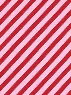 Harlequin x Sophie Robinson Paper Straw Stripe Fabric, Ruby/Rose
