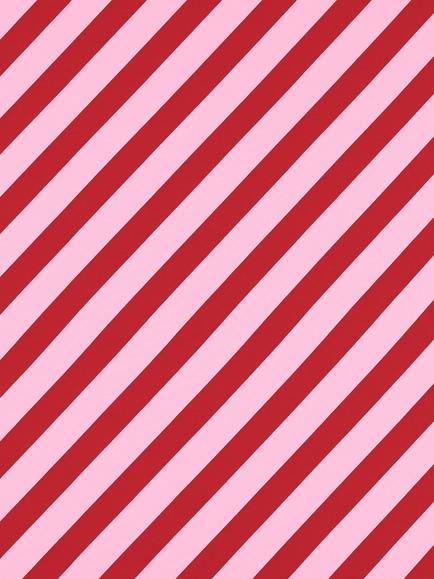 Harlequin x Sophie Robinson Paper Straw Stripe Fabric, Ruby/Rose