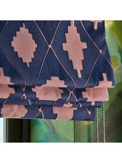 Harlequin x Sophie Robinson Garden Terrace Fabric - view 2, Lapis/Rose