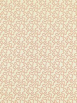 Harlequin x Sophie Robinson Wiggle Rose Fabric, Linen/Carnelian