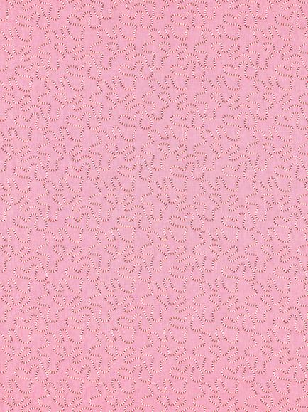 Harlequin x Sophie Robinson Wiggle Rose Fabric, Rose Quartz/Ruby