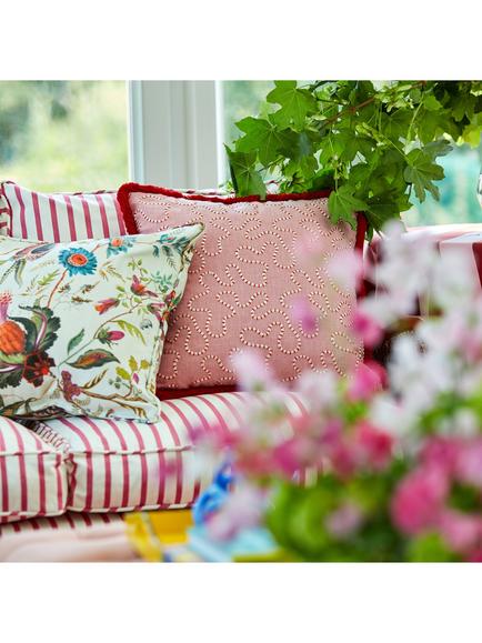 Harlequin x Sophie Robinson Wiggle Rose Fabric - view 2, Rose Quartz/Ruby