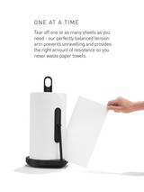 simplehuman Kitchen Roll Holder and Spay Pump, Matte Black Steel