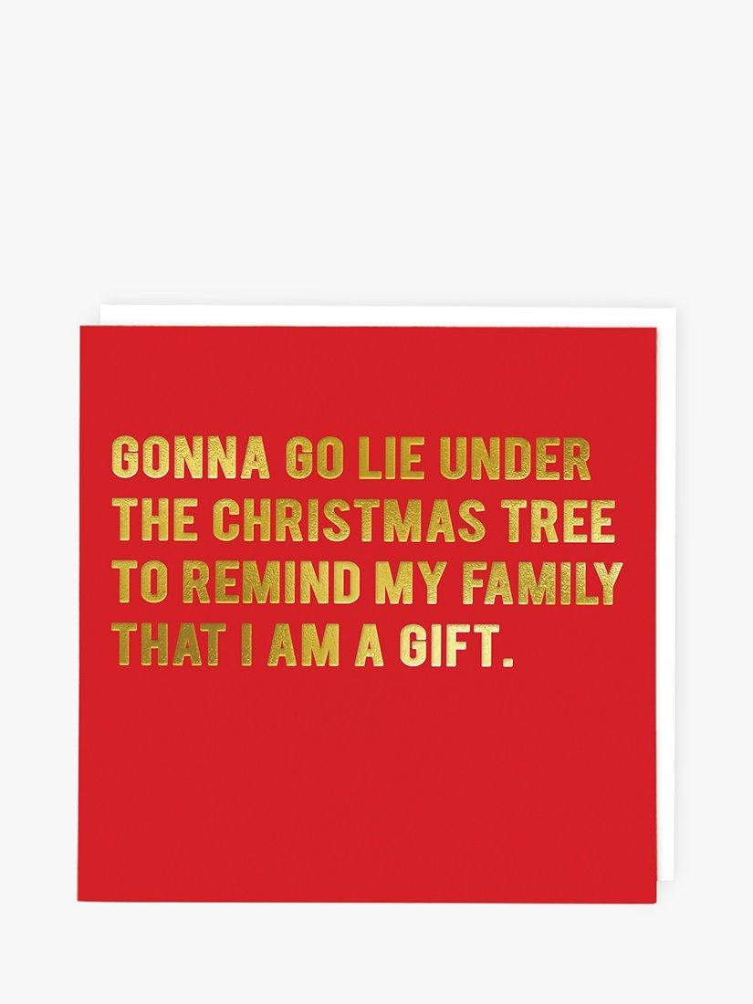 Redback Cards Lie Under The Christmas Tree Christmas Card
