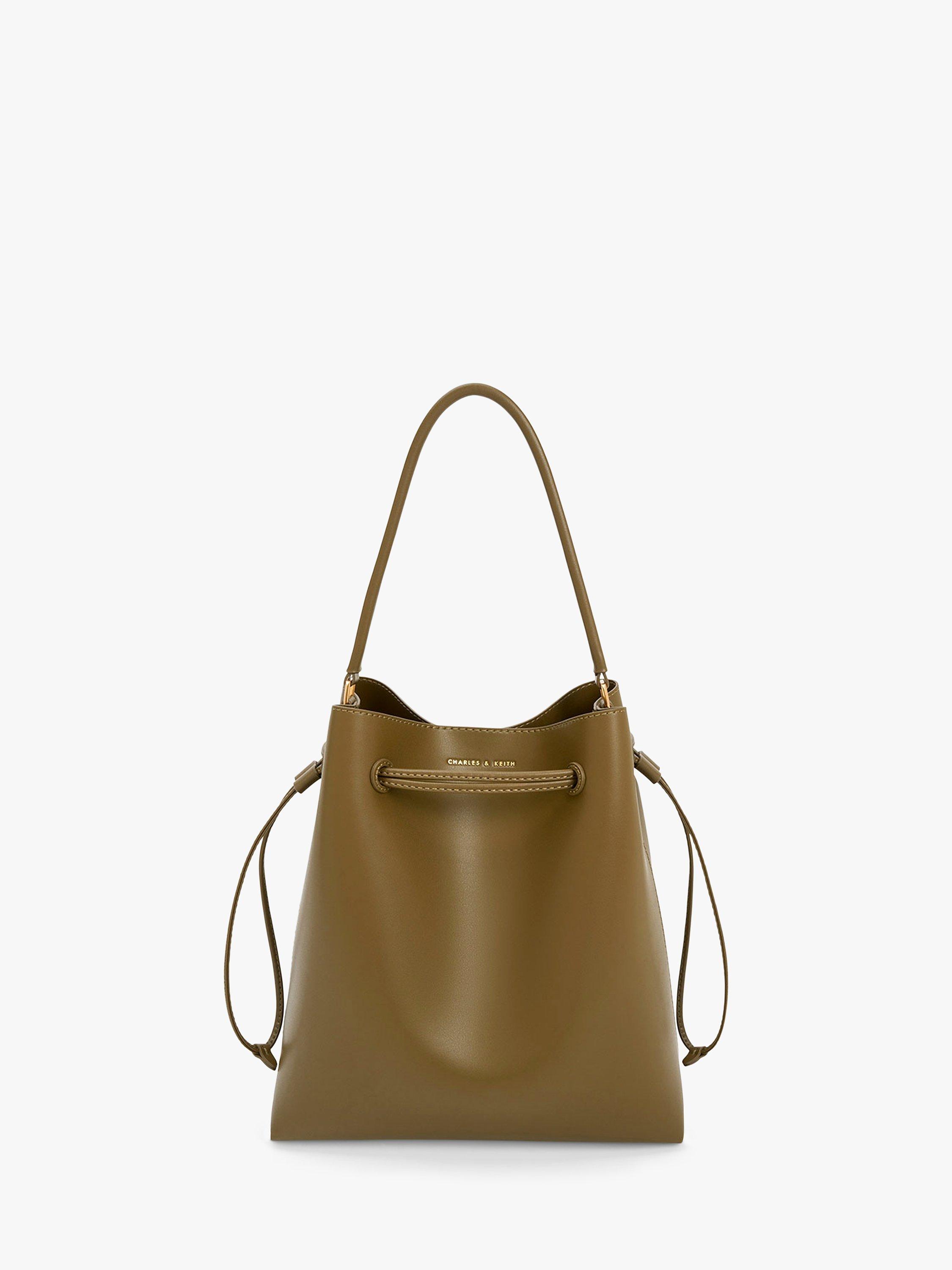 CHARLES & KEITH Hobo Bag, Khaki