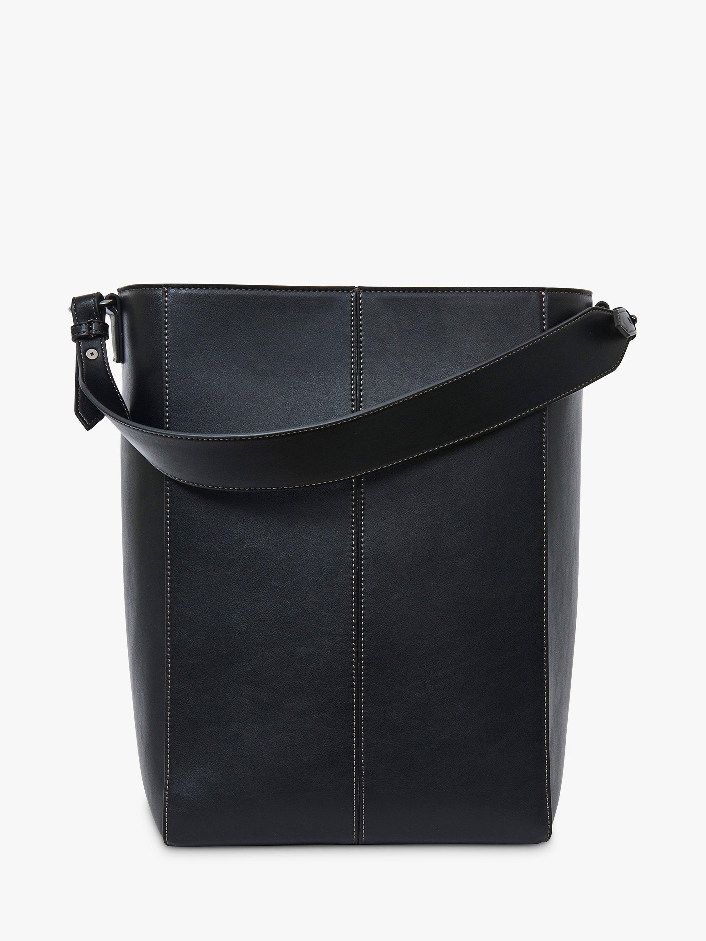 HVISK Casset Soft Structure Bucket Bag, Black
