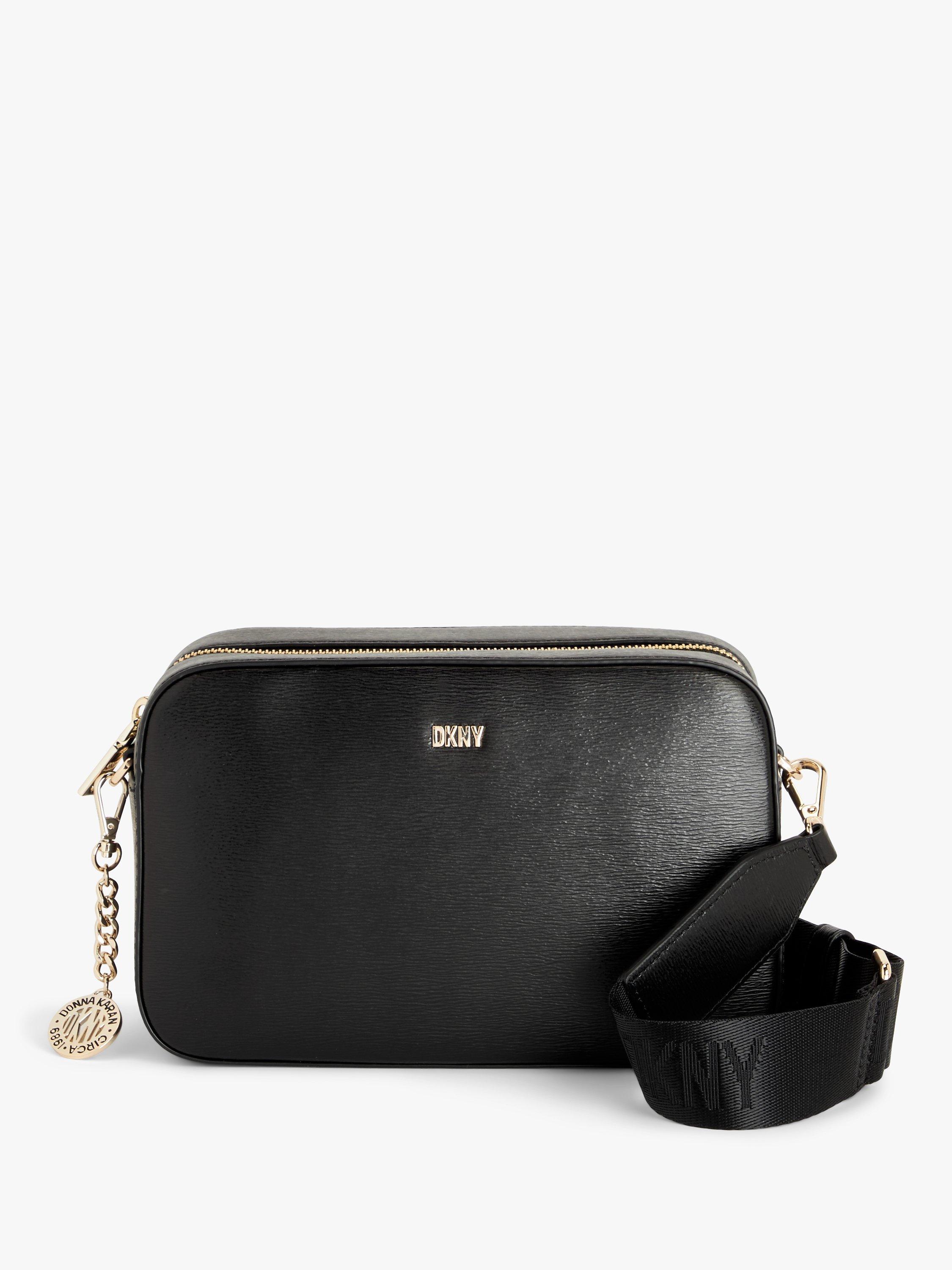 DKNY Bryant Leather Camera Bag, Black