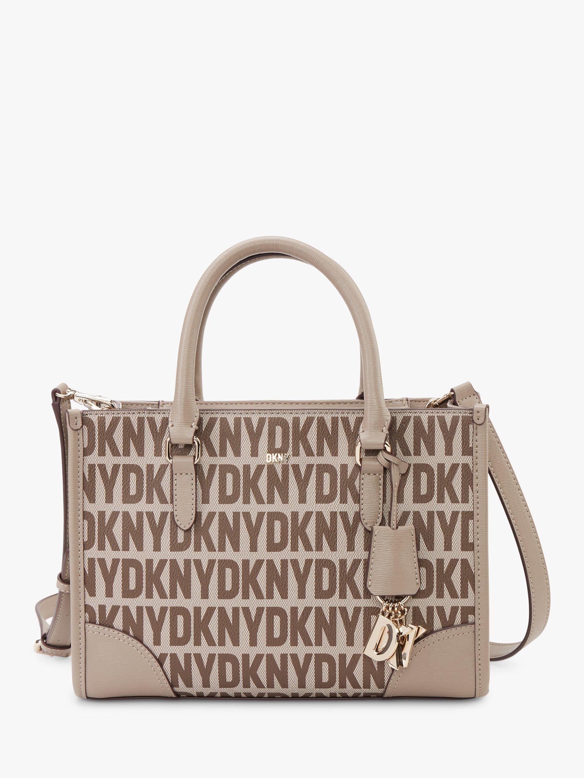 DKNY Perri Box Satchel Bag, Chino/Truffle