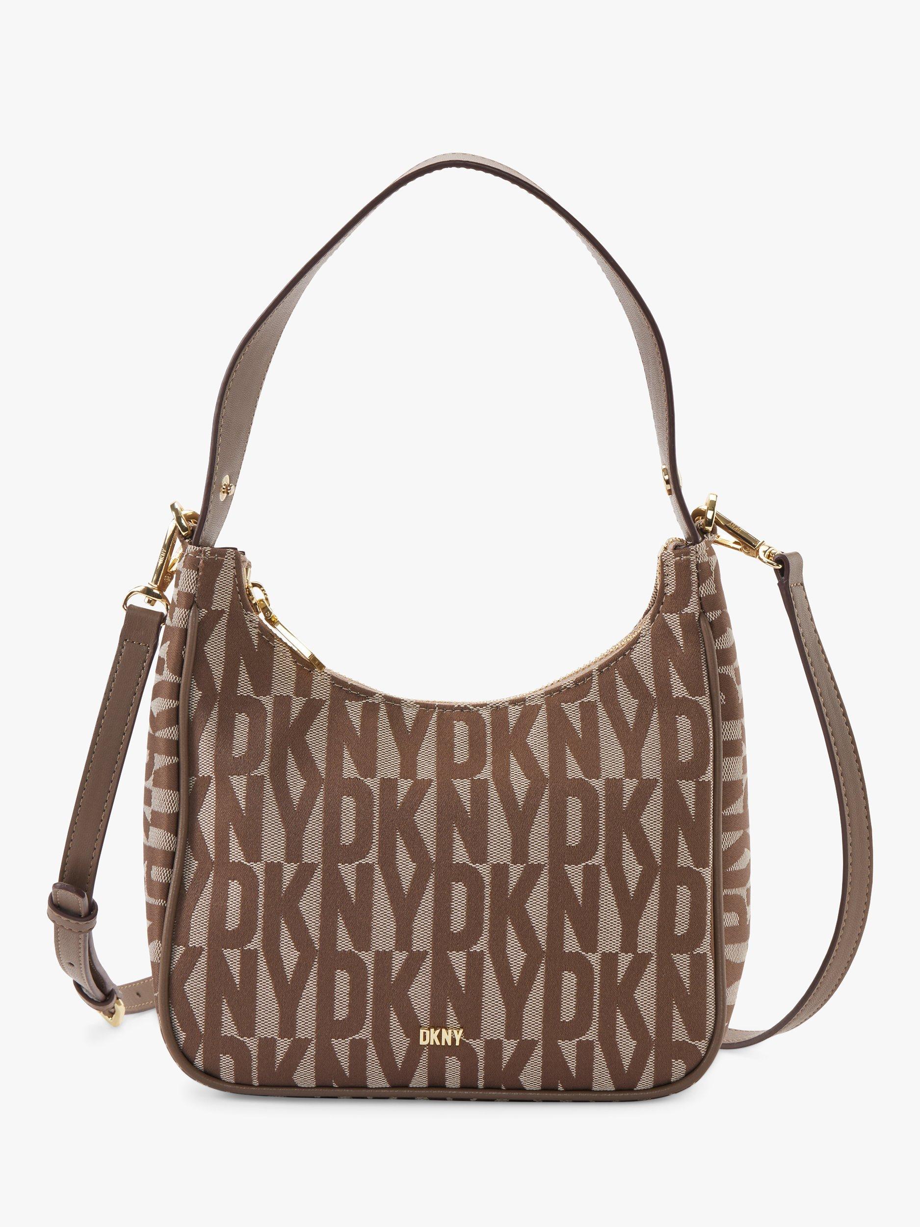 DKNY Alexa Logo Crossbody Bag, Chino/Truffle