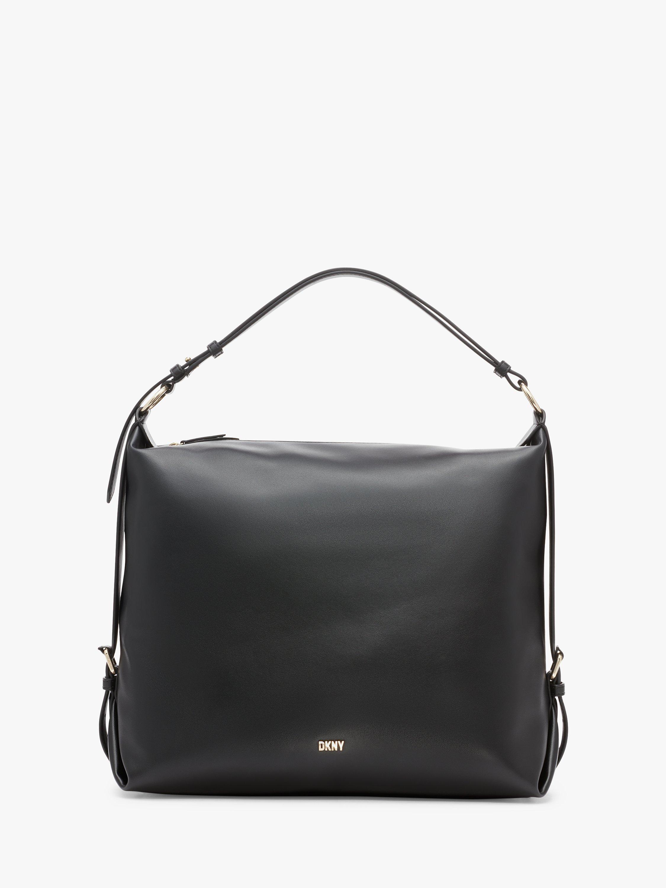 DKNY Village Leather Hobo Bag, Black
