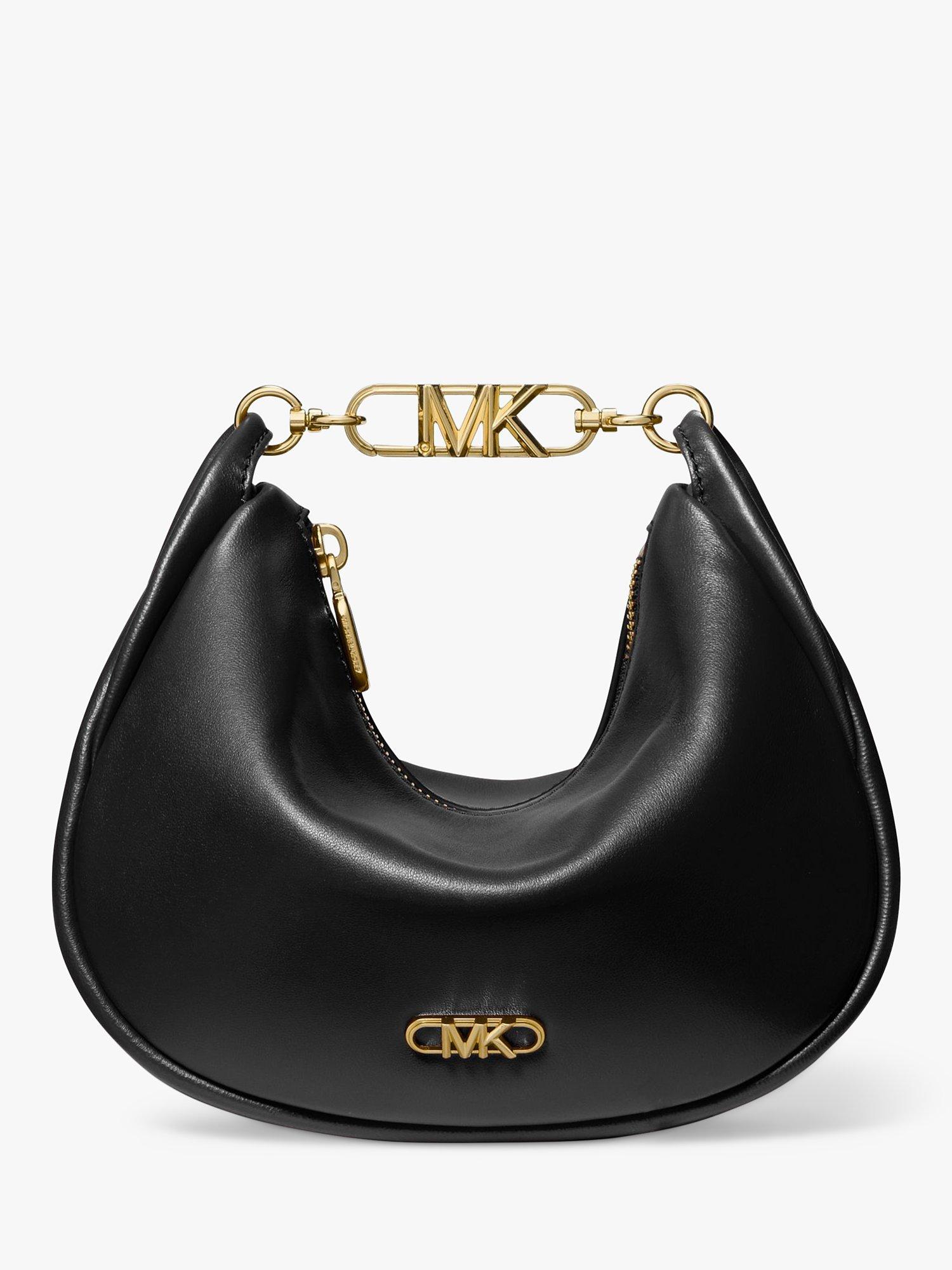 Michael Kors Kendall Leather Pouch Shoulder Bag, Black