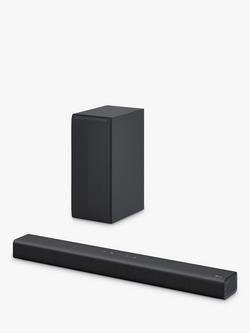 LG S60Q Bluetooth Soundbar with Dolby Atmos & Wireless Subwoofer, Black, Black