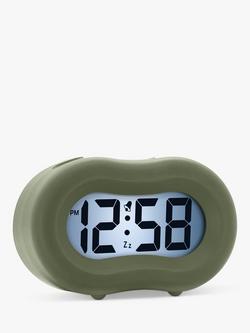Acctim Nash Smartlite Soft-Touch Case Digital LCD Alarm Clock, Green