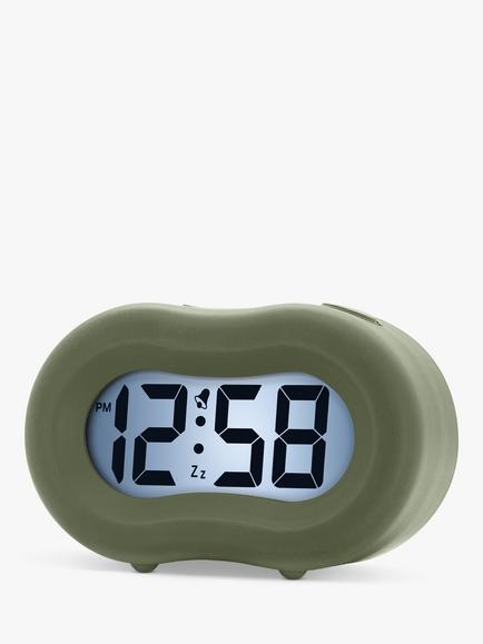 Acctim Nash Smartlite Soft-Touch Case Digital LCD Alarm Clock - view 2, Green