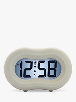 Acctim Nash Smartlite Soft-Touch Case Digital LCD Alarm Clock - view 2, Putty