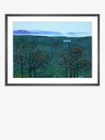 John Lewis Andrew Lansley 'Orange Grove' Framed Print & Mount, 60 x 80cm, Blue/Orange