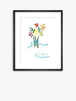John Lewis Pablo Picasso 'Fleurs' Framed Print & Mount, 50 x 40cm, Multi, Multi