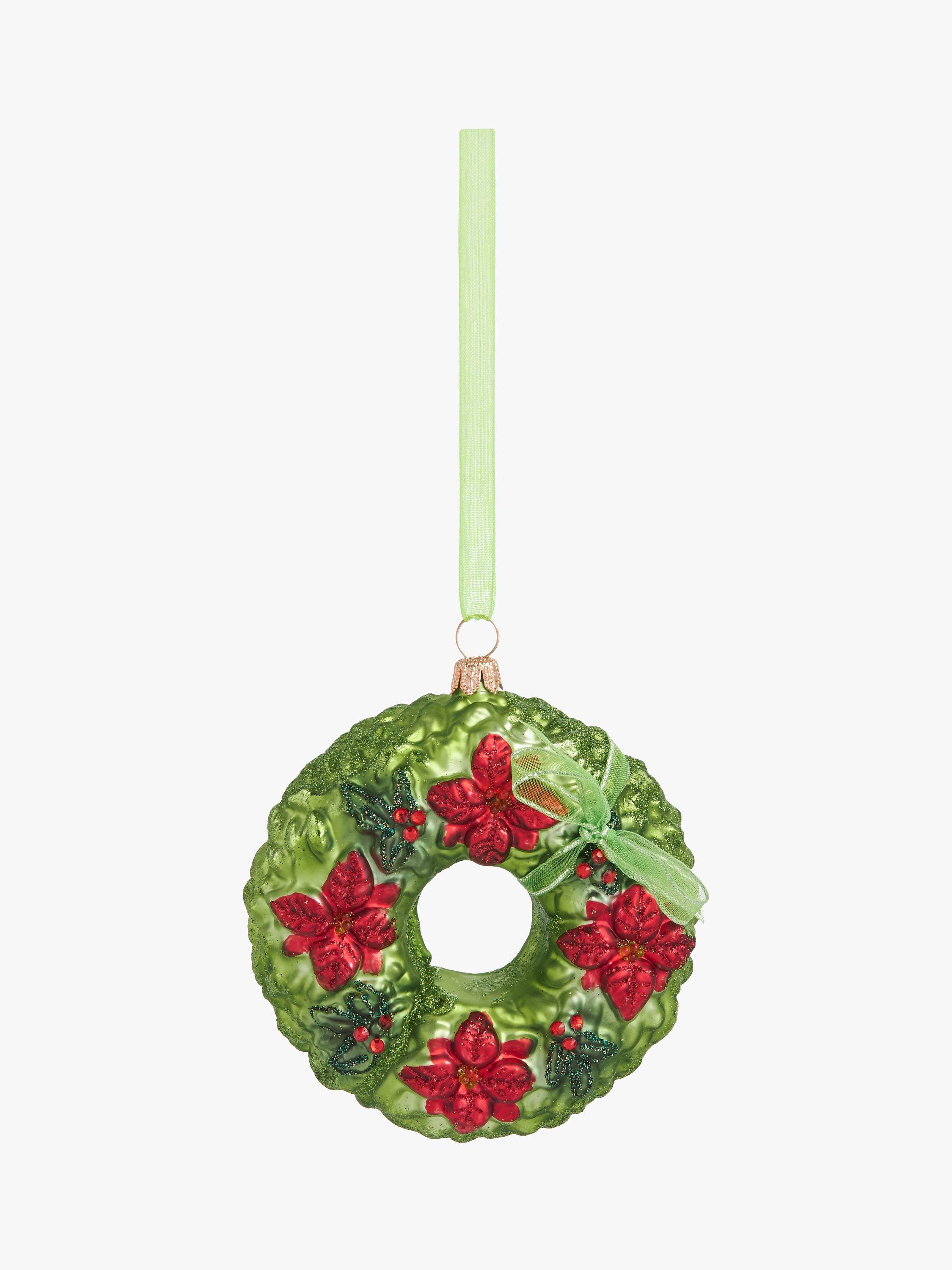 John Lewis Royal Fairytale Holly Wreath Bauble