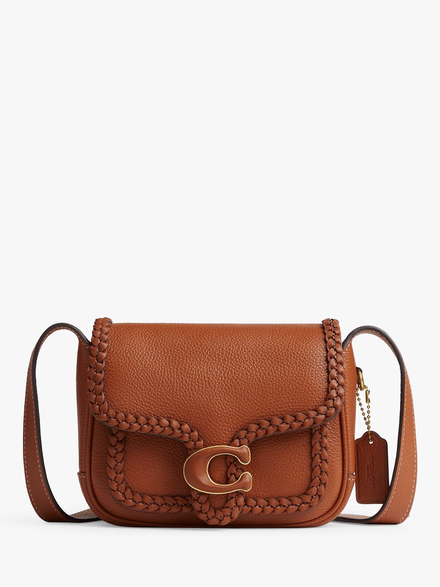 Coach Tabby 19 Leather Messenger Bag, Burnished Amber