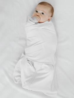 HALO SleepSack Swaddle Baby Sleeping Bag, 1.5 Tog, Cotton White