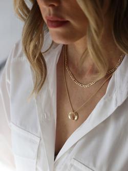 Tutti Cypress Double Layer Pendant Necklace - view 2, Gold