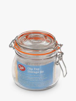 Tala Lever Arm Clip-Top Glass Storage Jar, 500ml, Clear - view 2, Clear