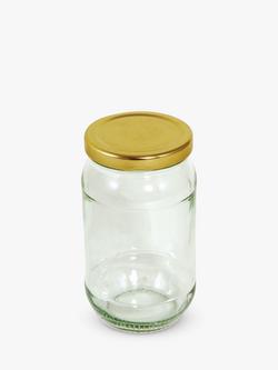 Tala Round Pickling/Preserving Jar, 454ml, Clear/Gold, Clear/Gold