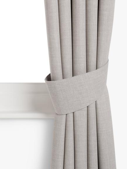 John Lewis Textured Weave Tieback, Pack of 2 - view 2, Pale Grey