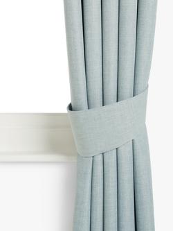 John Lewis Textured Weave Tieback, Pack of 2 - view 2, Duck Egg