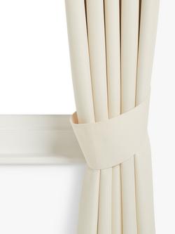 John Lewis Textured Weave Tieback, Pack of 2 - view 2, Cream