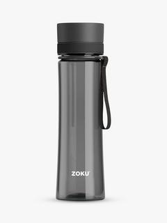 Zoku Leak-Proof Plastic Drinks Bottle, 600ml, Grey