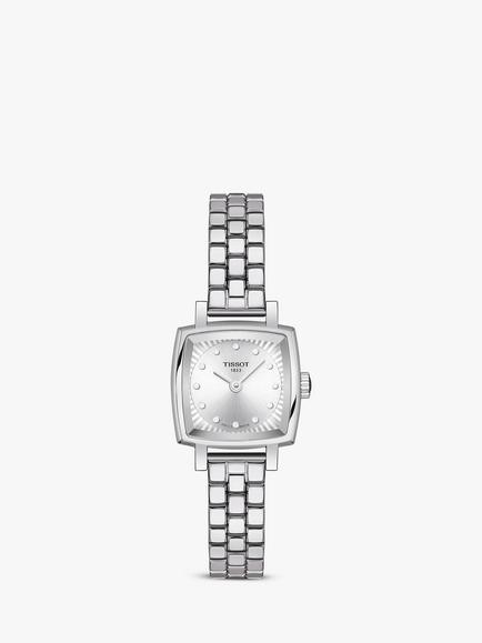Tissot T0581091103601 Women's Lovely Square Bracelet Strap Watch, Silver, Silver