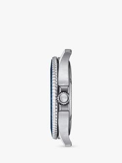 Tissot T1204101104100 Men's Seastar 1000 Quartz Bracelet Strap Watch, Silver - view 2, Blue/Silver