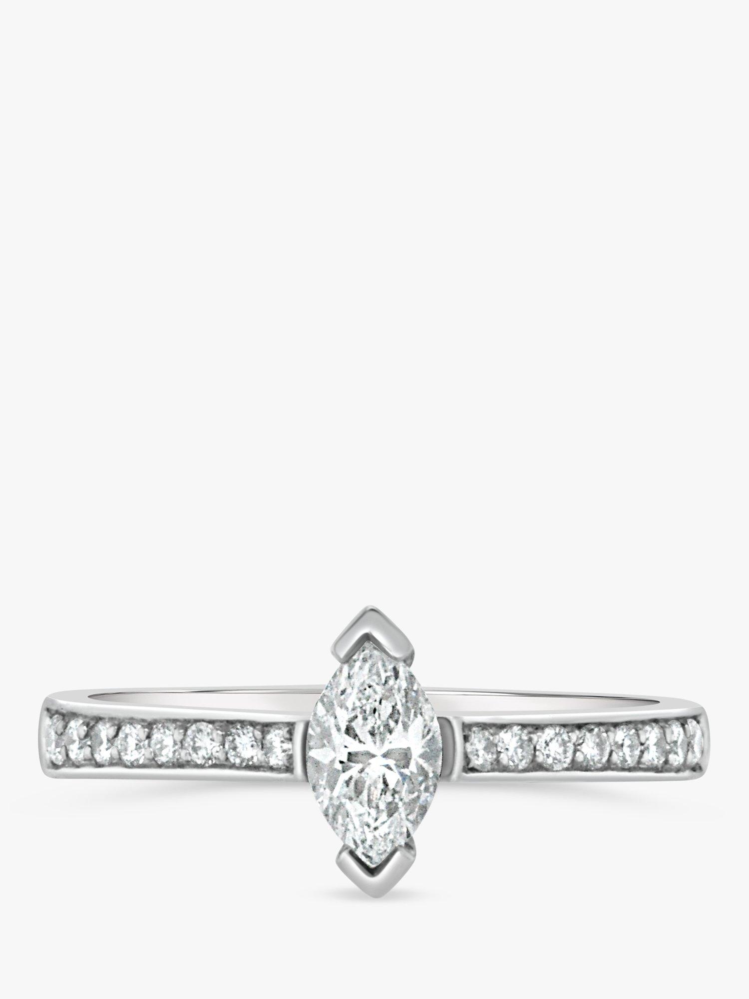 Product image 1 of 5, which shows Milton & Humble Jewellery Pre-Loved Platinum Diamond Engagement Ring