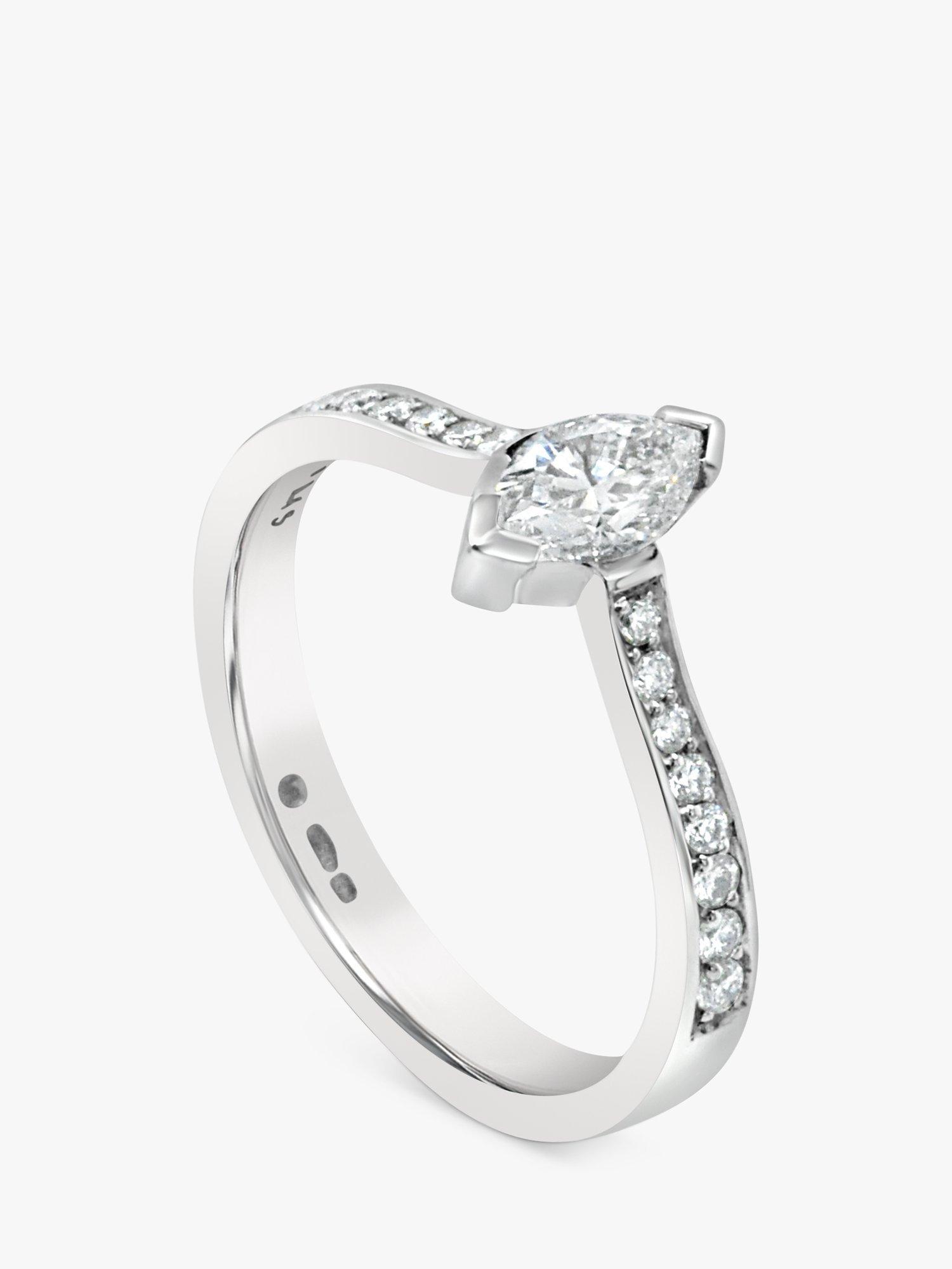 Product image 3 of 5, which shows Milton & Humble Jewellery Pre-Loved Platinum Diamond Engagement Ring