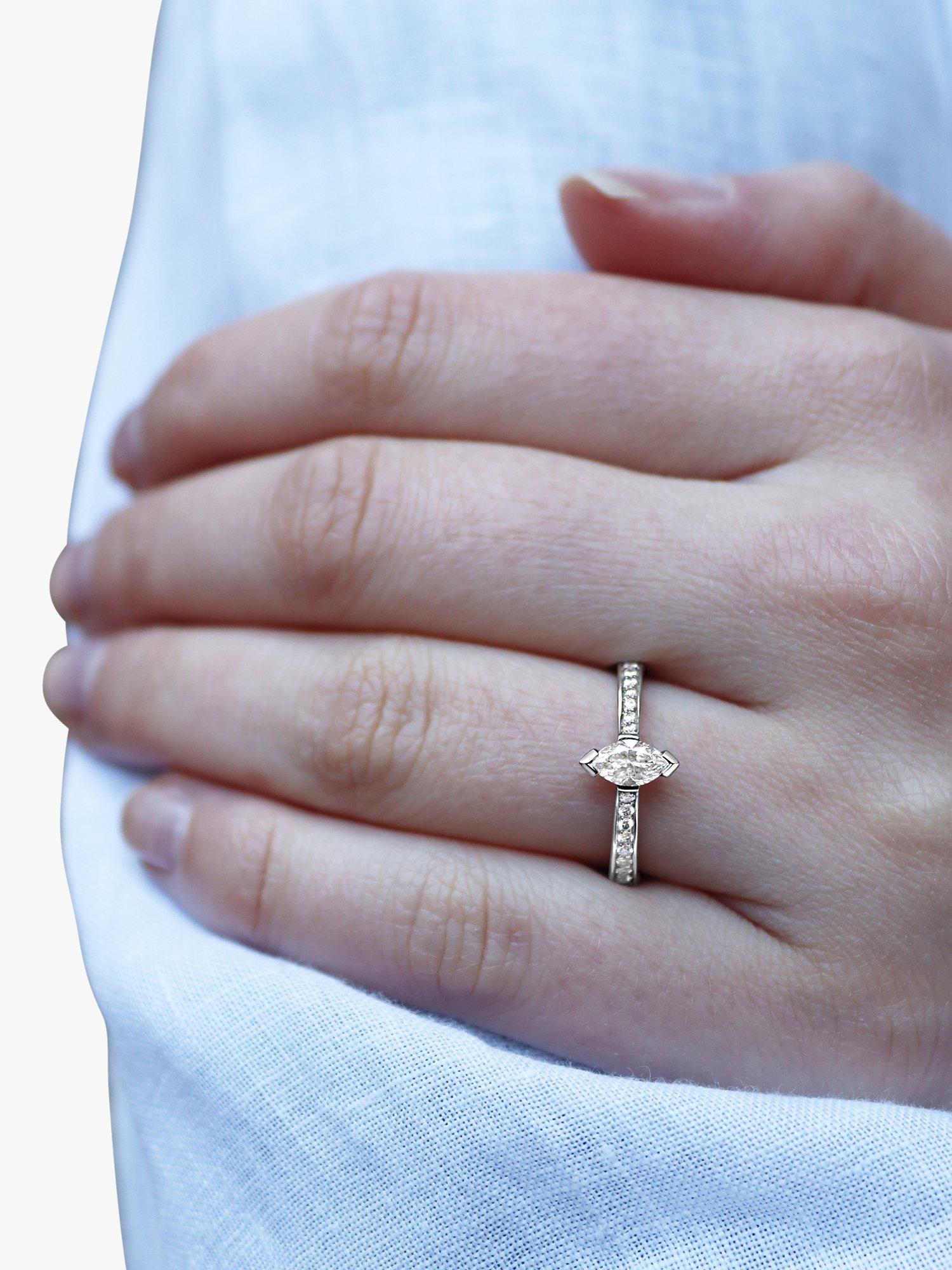 Product image 5 of 5, which shows Milton & Humble Jewellery Pre-Loved Platinum Diamond Engagement Ring