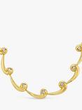 Milton & Humble Jewellery Pre-Loved 9ct Yellow Gold Diamond Link Necklace, Dated 1998